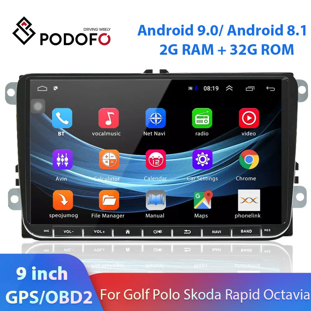 Podofo 2 Din Android 8.1 Car Multimedia Player 2din GPS WIFI Auto Radio For VW Golf Polo Skoda Rapid Octavia Tiguan Passat Jetta
Podofo 2 Din Android 8.1 Car Multimedia Player 2din GPS WIFI Auto Radio For VW Golf Polo Skoda Rapid Octavia Tiguan Passat Jetta