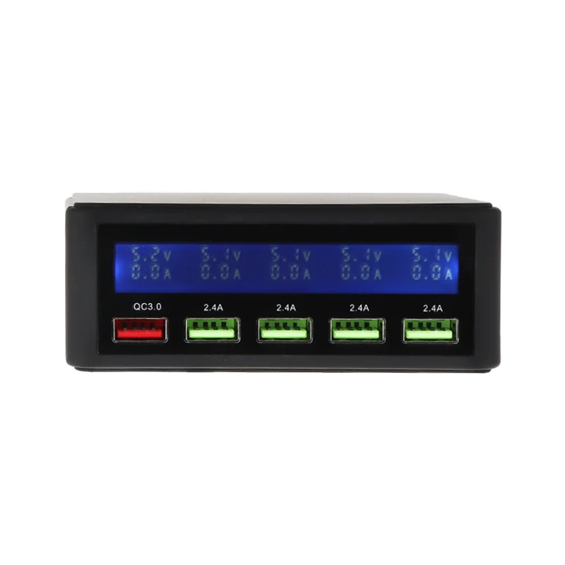5 Ports USB Quick Charger LED Display USB Smart Fast Charger Desktop Mobile Phone Charging Station EU Power Adapter
5 Ports USB Quick Charger LED Display USB Smart Fast Charger Desktop Mobile Phone Charging Station EU Power Adapter