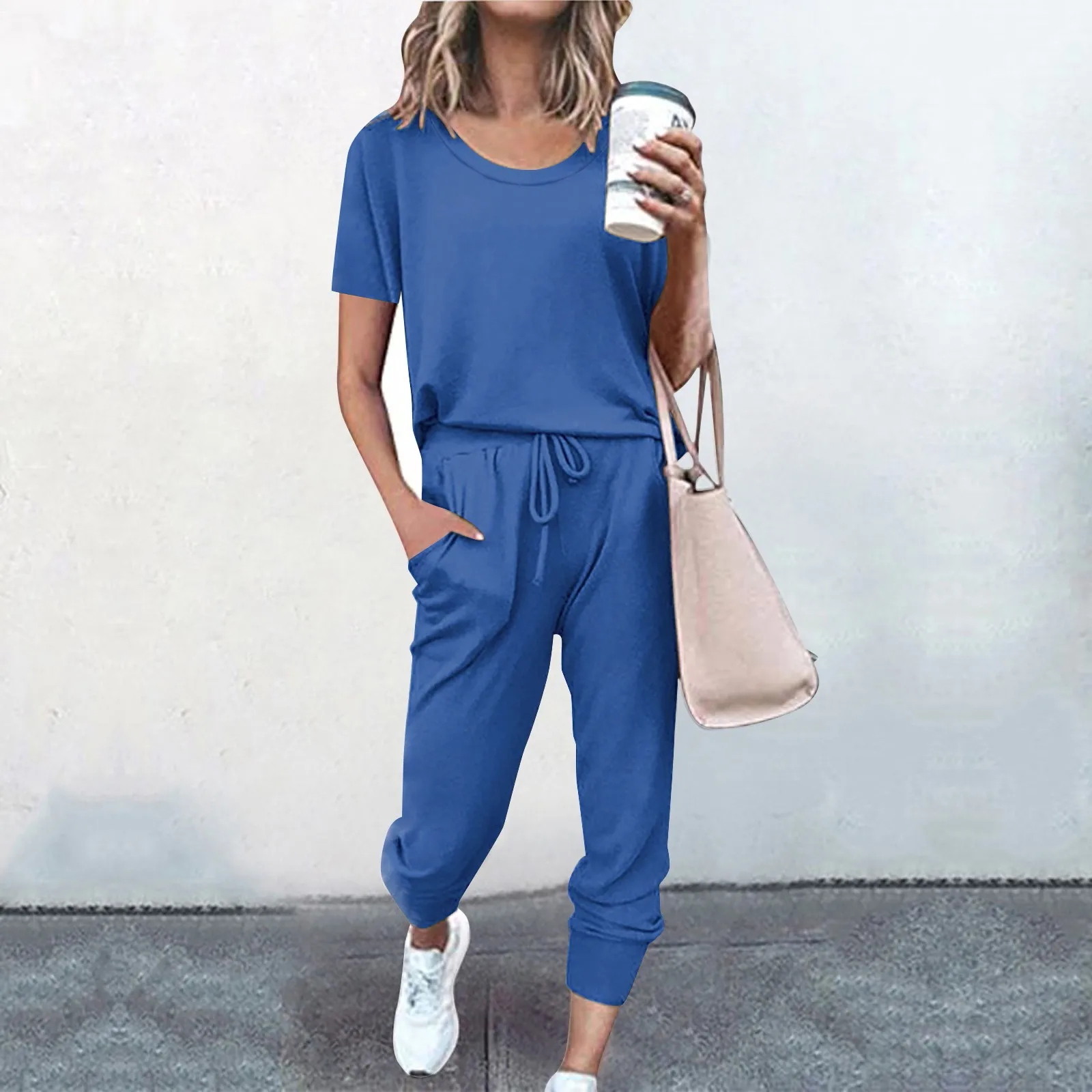 Women 2 Piece Set Loose Comfortable Simple Style Solid Color Long Sleeve Casual Suit Clothes Top Spring Autumn Sweatpants Sets
Women 2 Piece Set Loose Comfortable Simple Style Solid Color Long Sleeve Casual Suit Clothes Top Spring Autumn Sweatpants Sets
