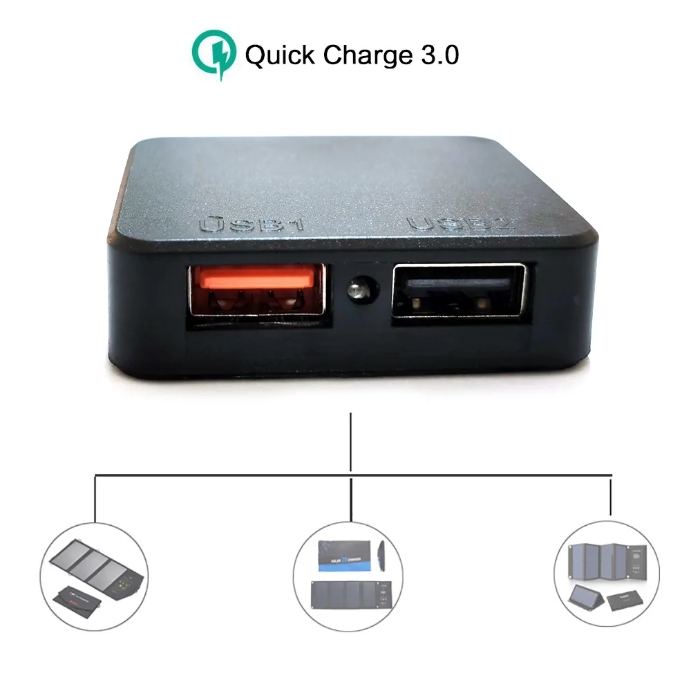 QC 3.0 Solar Regulator MPPT Controller Voltage Stabilizer with Dual USB 5V DIY Charger to Charging Phones Tablet | Электроника