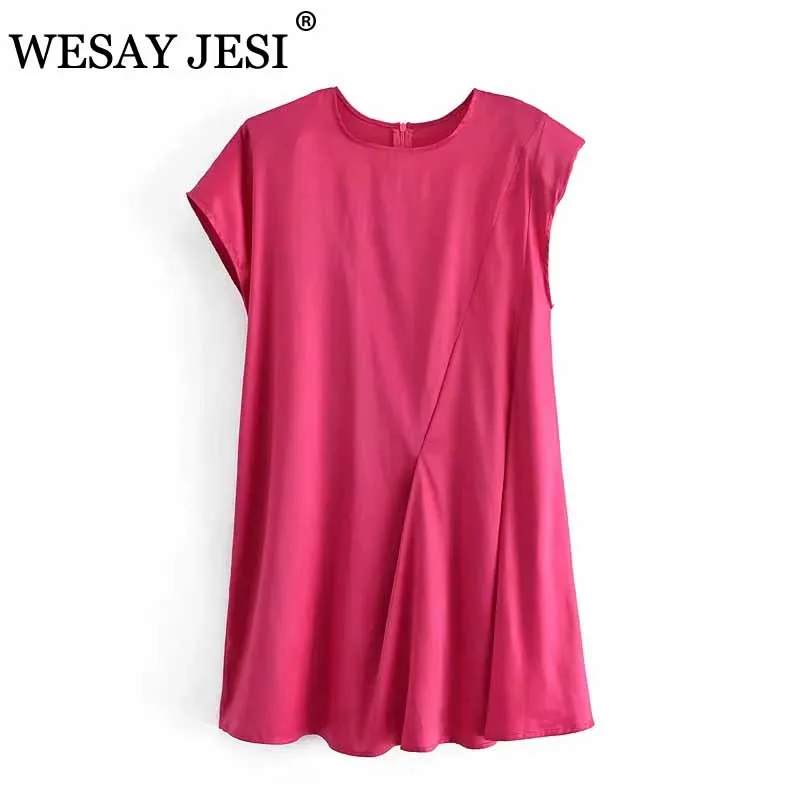 WESAY JESI Women Clothing Dress TRAF ZA Fashion Asymmetry Vintage Dress WomanO-Neck Solid Color Casual Chic Loose Mini Dresses
WESAY JESI Women Clothing Dress TRAF ZA Fashion Asymmetry Vintage Dress WomanO-Neck Solid Color Casual Chic Loose Mini Dresses