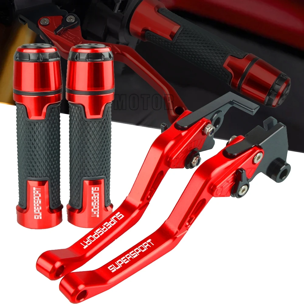 Motorcycle Accessories CNC Adjustable Brake Clutch Levers Handlebar knobs Handle Hand Grips FOR DUCATI SUPERSPORT 2017 2018
Motorcycle Accessories CNC Adjustable Brake Clutch Levers Handlebar knobs Handle Hand Grips FOR DUCATI SUPERSPORT 2017 2018