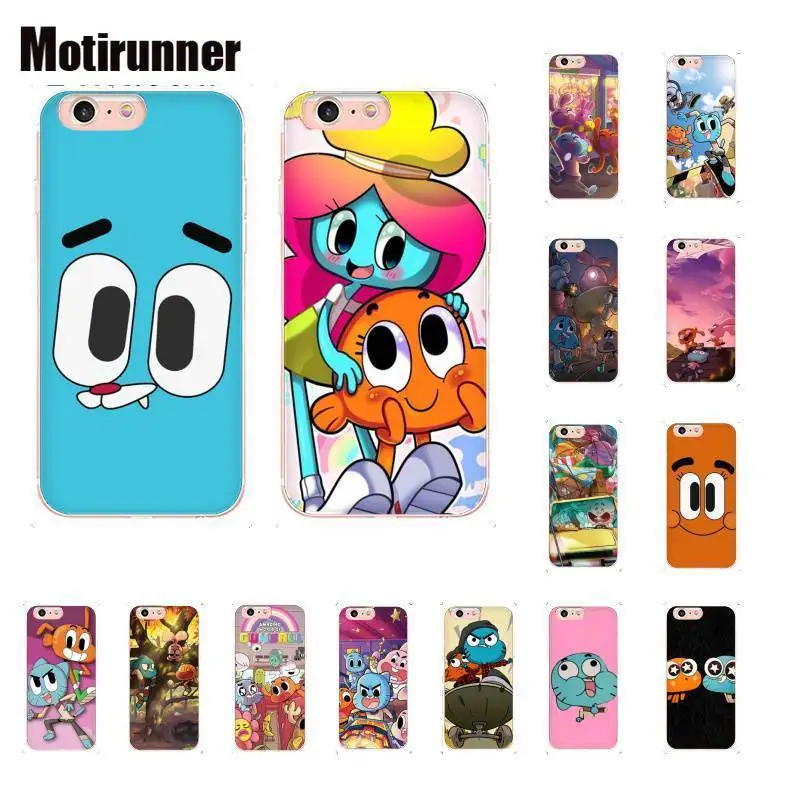 Новинка Fundas World Gumball для IPhone 8 7 6 6S Plus X XS MAX 5 SE XR 10 11 Pro Max | Мобильные телефоны и