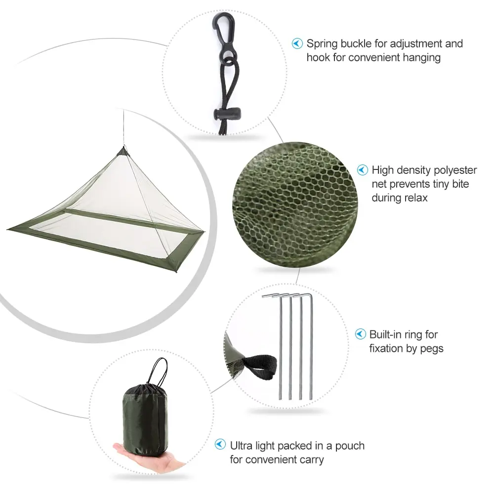 Lixada Ultralight Summer Anti Mosquito Mesh Tent Bugs Repellent Mesh Net Outdoor Insect Mesh Guard Tent Camping Tent
Lixada Ultralight Summer Anti Mosquito Mesh Tent Bugs Repellent Mesh Net Outdoor Insect Mesh Guard Tent Camping Tent