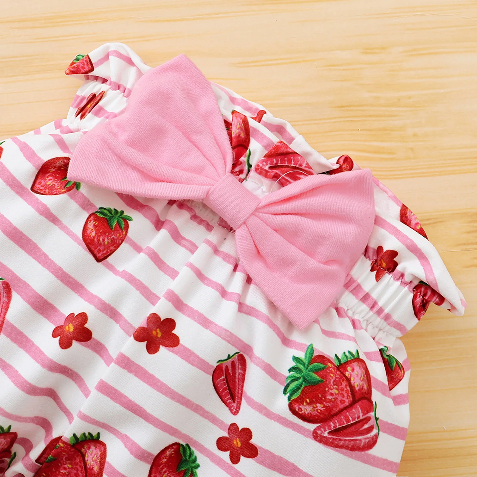 Infant Baby Girls Ruffles Romper Bodysuit Strawberry Pants Headbands Outfits Clothes for newborns E1
Infant Baby Girls Ruffles Romper Bodysuit Strawberry Pants Headbands Outfits Clothes for newborns E1