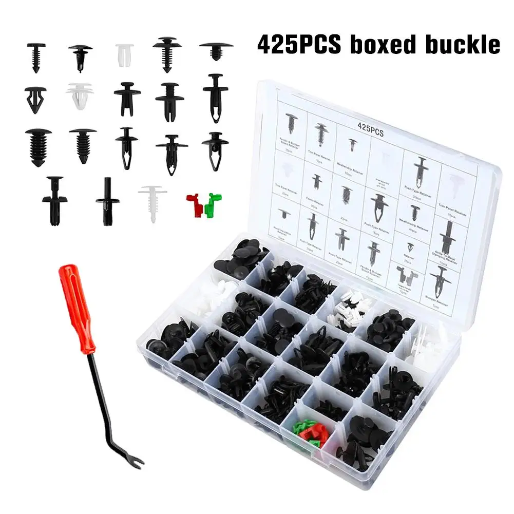 425PCS/Set New Buckles Car Door Panel Buckle Plastic Fastener Rivets Combination Sets
425PCS/Set New Buckles Car Door Panel Buckle Plastic Fastener Rivets Combination Sets