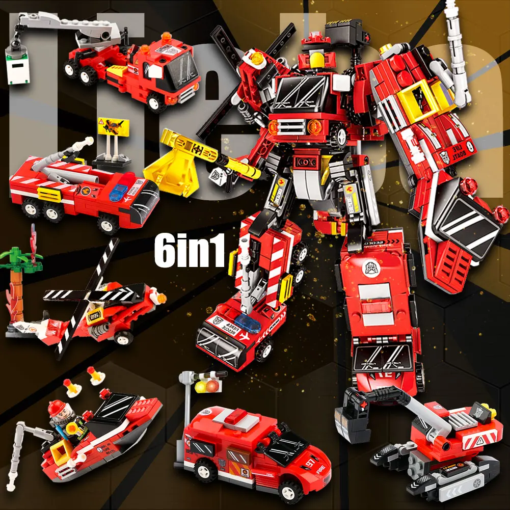 BZDA Creator Transformation Robot Car Helicopter Ship 6 In 1 Mecha Building Blocks Moc Bricks Boys Toys Christmas Gifts For Kids
BZDA Creator Transformation Robot Car Helicopter Ship 6 In 1 Mecha Building Blocks Moc Bricks Boys Toys Christmas Gifts For Kids