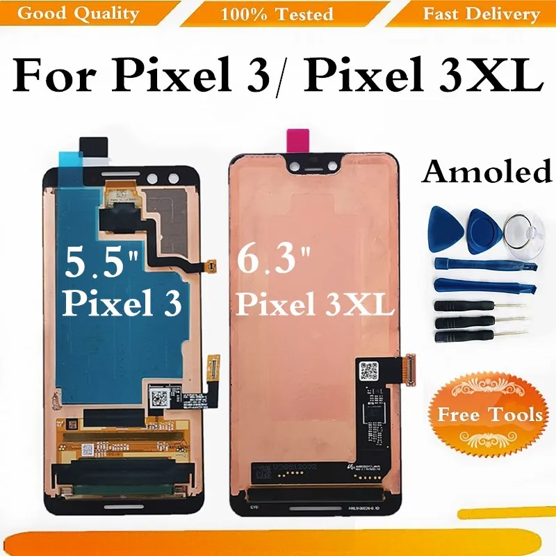 Активно-матричные осид, для Pixel 3 3XL ЖК-дисплей Дисплей кодирующий преобразователь сенсорного экрана в сборе для Google Pixel 3 XL Pixel3 Экран дисплея ...
Активно-матричные осид, для Pixel 3 3XL ЖК-дисплей Дисплей кодирующий преобразователь сенсорного экрана в сборе для Google Pixel 3 XL Pixel3 Экран дисплея ...