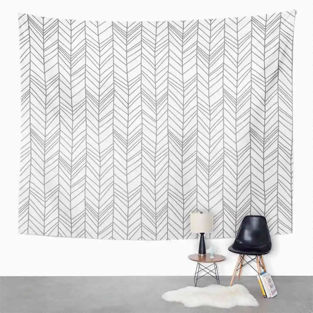 Chevron Tapestry Line Art Creative Tapestry For Bedroom Room Decor Wall Hanging Art Tapestry Picnic Mat Beach Towel Bed Cover 
Chevron Tapestry Line Art Creative Tapestry For Bedroom Room Decor Wall Hanging Art Tapestry Picnic Mat Beach Towel Bed Cover