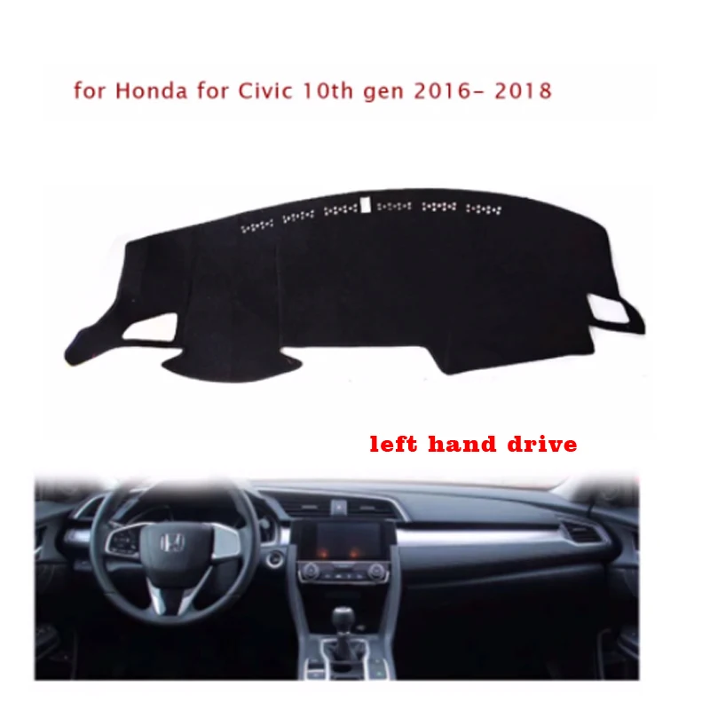 RkAC Custom fit For Honda civic 2016 -2019 10th generation Car Styling Covers Dashmat Dash Mat Sun Shade Dashboard Cover Capter 
RkAC Custom fit For Honda civic 2016 -2019 10th generation Car Styling Covers Dashmat Dash Mat Sun Shade Dashboard Cover Capter