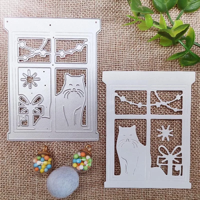 New Metal Cutting Dies Scrapbooking window and cat DIY Album Paper Card Craft Embossing stencil Dies 70*90mm
New Metal Cutting Dies Scrapbooking window and cat DIY Album Paper Card Craft Embossing stencil Dies 70*90mm