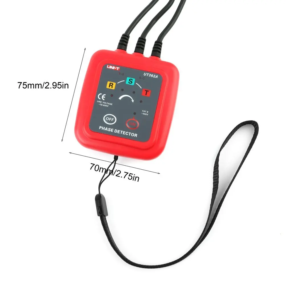 New UT262A Digital Phase Sequence Rotation Detector Phase detector Voltage Clamp Indicator Tester Live Electrical Phase Tester
New UT262A Digital Phase Sequence Rotation Detector Phase detector Voltage Clamp Indicator Tester Live Electrical Phase Tester