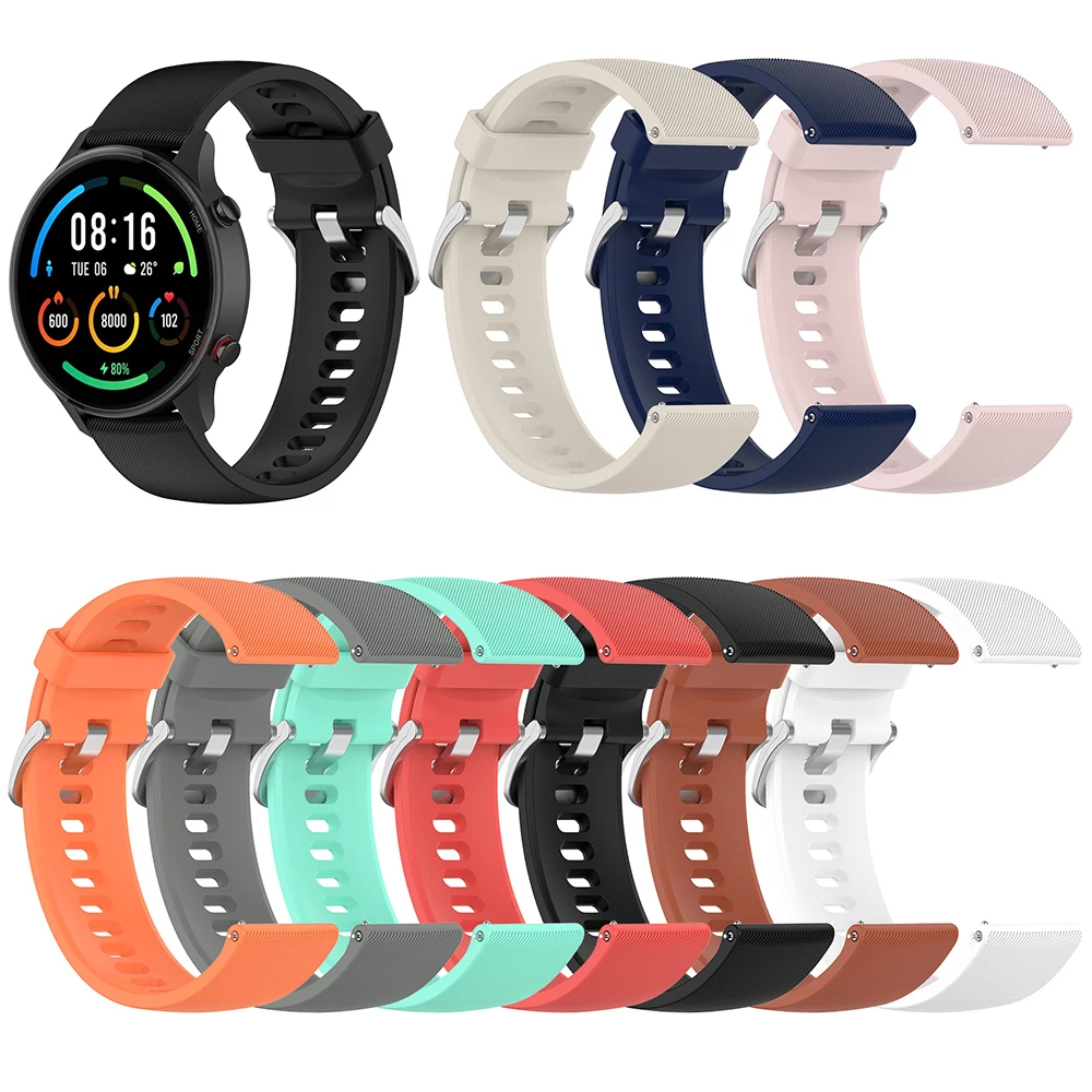 Ремешок силиконовый сменный для Xiaomi Mi Watch Официальный спортивный браслет цветных