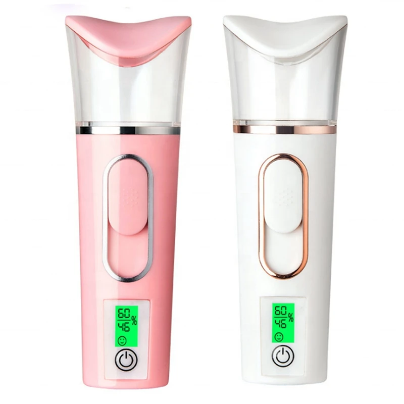 

LCD Display 2In1Mini Facial Steamer Skin Test USB Nano Mister Sprayer Deep Hydrating Skin Care Nebulizer 38ML