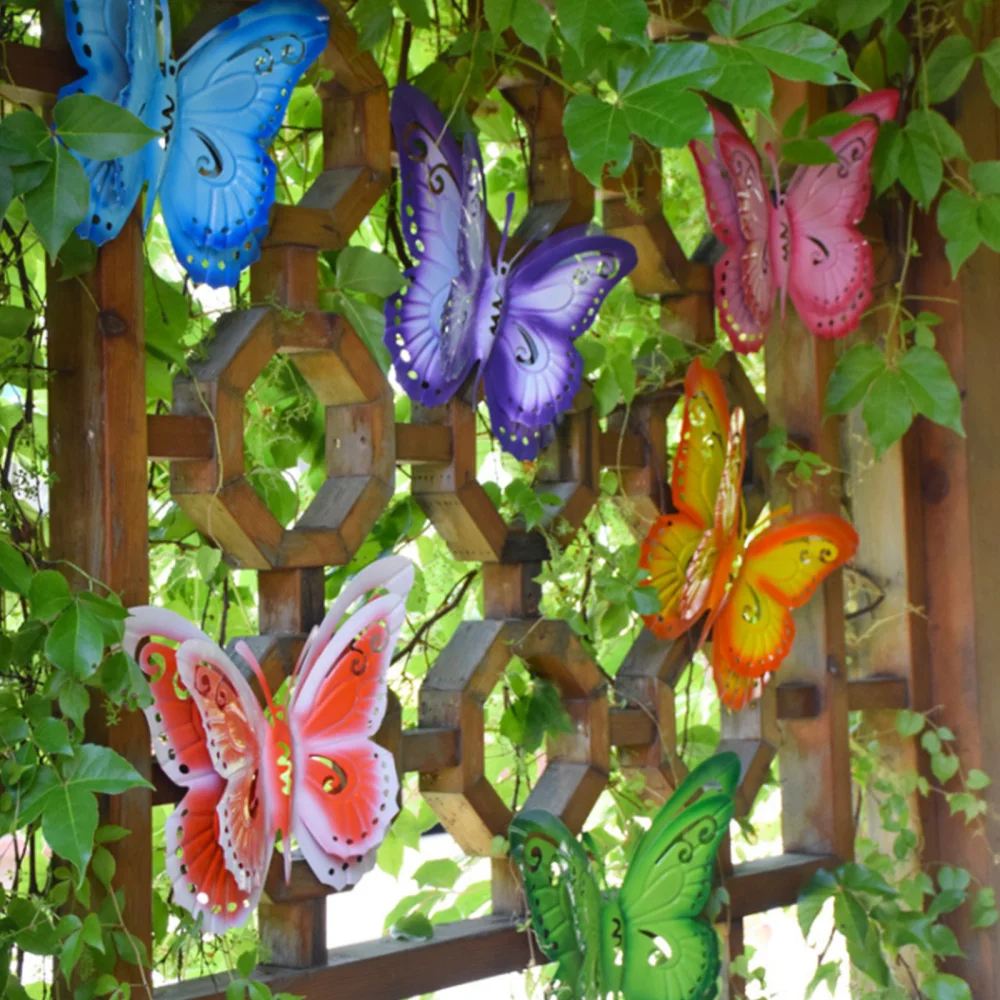 Wall Art Hanging Simulation Butterfly Figurines Iron Decoration Crafts Outdoor For Patio Pink Villa Landscape Animal Ornament
Wall Art Hanging Simulation Butterfly Figurines Iron Decoration Crafts Outdoor For Patio Pink Villa Landscape Animal Ornament