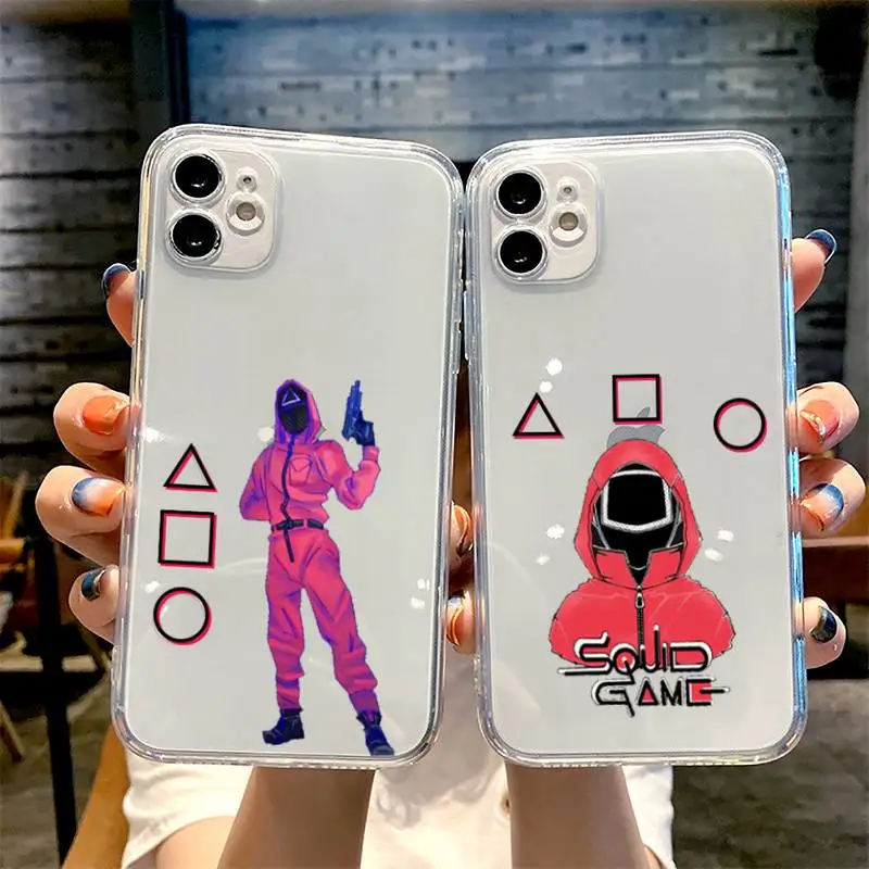 Squid Game Phone Case for iphone 11 12 13 pro mini xs max 6 6s 7 8 plus x xr transparent coque shell funda Round Six design 067
Squid Game Phone Case for iphone 11 12 13 pro mini xs max 6 6s 7 8 plus x xr transparent coque shell funda Round Six design 067
