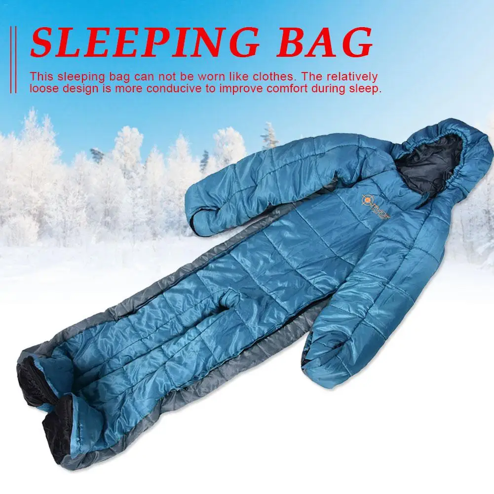 Sleeping Bag With Arms Legs Sleeping Tent With Chest Zipper Design For Camping In The Wild Home Daily Hunting Sleeping Bag 
Sleeping Bag With Arms Legs Sleeping Tent With Chest Zipper Design For Camping In The Wild Home Daily Hunting Sleeping Bag