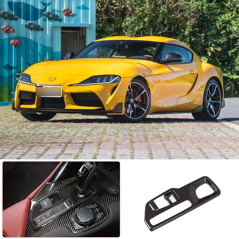 For 2019-2022 Toyota GR Supra A90 ABS carbon fiber car central gear decorative frame cover sticker interior accessories (LHD)
For 2019-2022 Toyota GR Supra A90 ABS carbon fiber car central gear decorative frame cover sticker interior accessories (LHD)