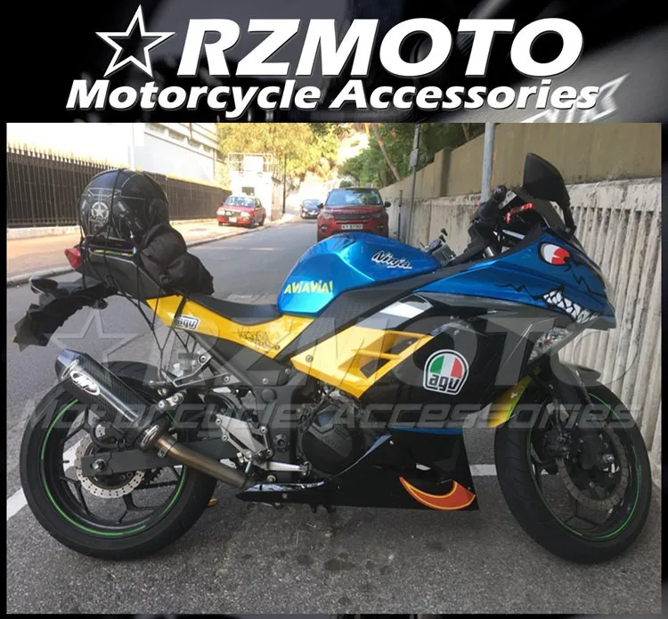Набор обтекателей для мотоцикла из АБС-пластика для Kawasaki Ninja 300 EX300 2013 2014 2015 2016 2017 2018 Shark blue
Набор обтекателей для мотоцикла из АБС-пластика для Kawasaki Ninja 300 EX300 2013 2014 2015 2016 2017 2018 Shark blue
