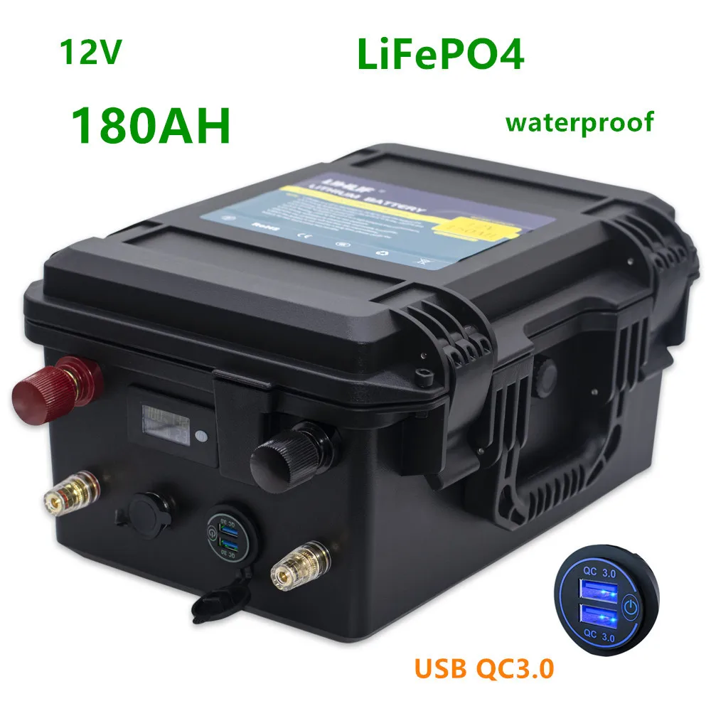 Lifepo4 12v 180ah battery pack lifepo4 12V lithium battery pack with 20A charger for electric motor of boat,solar system
Lifepo4 12v 180ah battery pack lifepo4 12V lithium battery pack with 20A charger for electric motor of boat,solar system