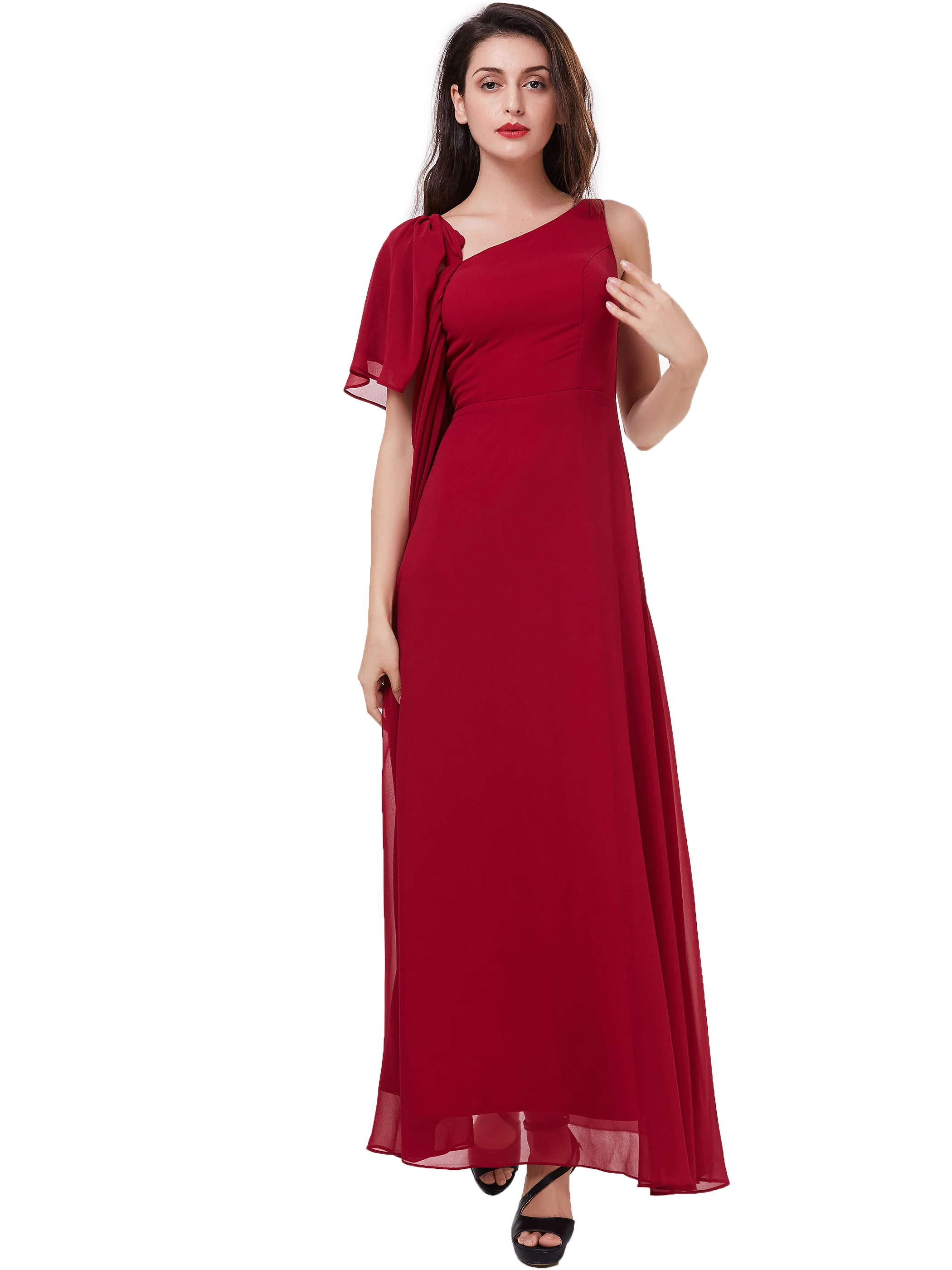 Tanpell a line evening dress burgundy sleeveless floor length dresses cheap purple chiffon draped wedding party evening dress
Tanpell a line evening dress burgundy sleeveless floor length dresses cheap purple chiffon draped wedding party evening dress