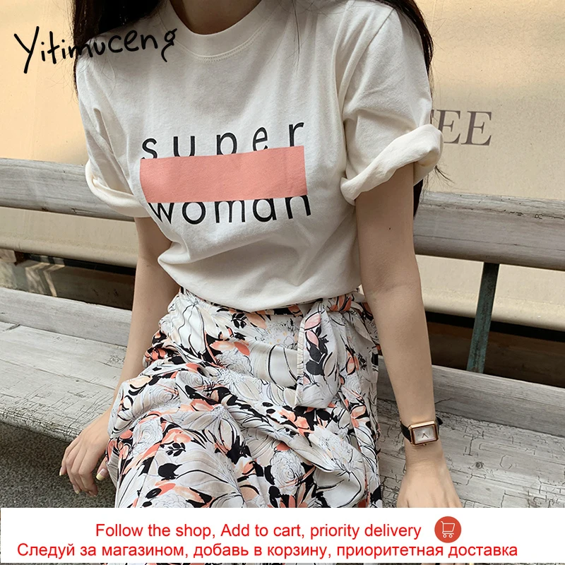 Yitimuceng 2 Piece Graphic T Shirts and Skirt Women Suit Print White Letter Tops Floral Split fork Bandage Skirts 2021 Summer
Yitimuceng 2 Piece Graphic T Shirts and Skirt Women Suit Print White Letter Tops Floral Split fork Bandage Skirts 2021 Summer