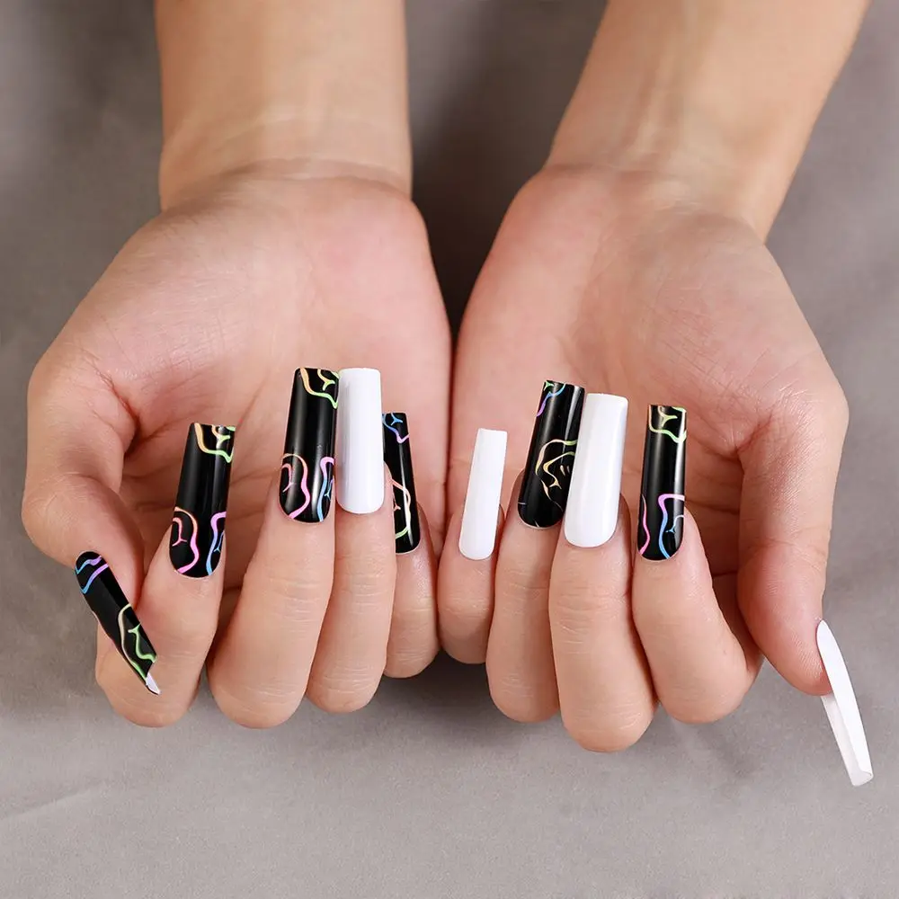 24pcs/Box French Ballerina Artificial Full Cover Detachable Nail Tips Coffin False Nails Wearable Fake Nails
24pcs/Box French Ballerina Artificial Full Cover Detachable Nail Tips Coffin False Nails Wearable Fake Nails
