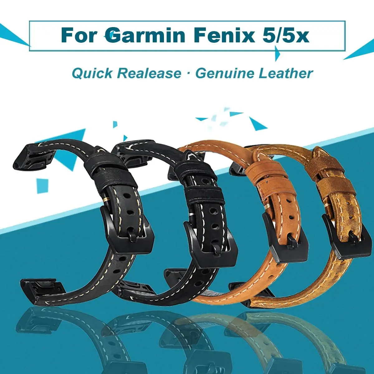 NEW 22mm Genuine Calf Leather Strap Quick Watch Accessories Bracelet Band for Garmin Fenix 5 for Quantix 5
NEW 22mm Genuine Calf Leather Strap Quick Watch Accessories Bracelet Band for Garmin Fenix 5 for Quantix 5