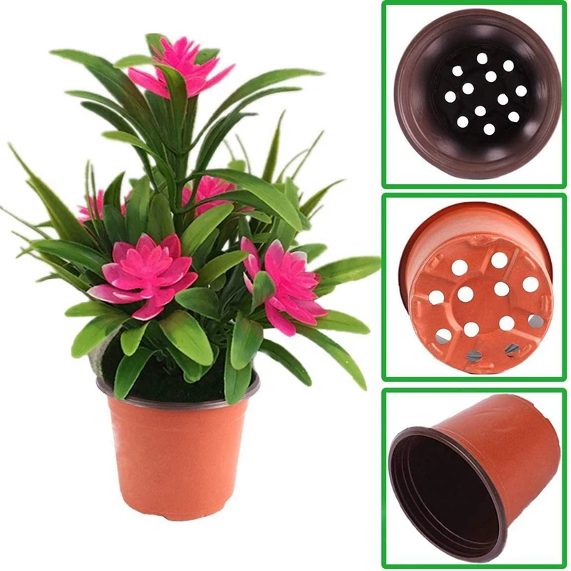 100 Pcs Nursery Pot Plastic Plant Pots Nursery Seedlings Pots 15X15cm & 50 Pcs Plastic Nursery Flower Pots 24X19cm 
100 Pcs Nursery Pot Plastic Plant Pots Nursery Seedlings Pots 15X15cm & 50 Pcs Plastic Nursery Flower Pots 24X19cm