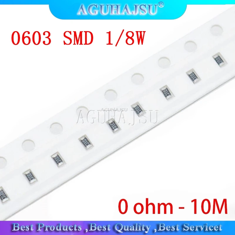 100pcs 0603 SMD 1/8W chip resistor resistors 0 ohm - 10M ohm 0R 4.7R 100R 200R 220R 1K 4.7K 4K7 10K 100K 200K 220K resistance
100pcs 0603 SMD 1/8W chip resistor resistors 0 ohm - 10M ohm 0R 4.7R 100R 200R 220R 1K 4.7K 4K7 10K 100K 200K 220K resistance