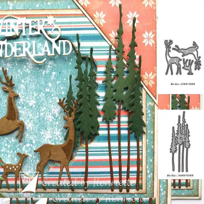 Christmas Elk and tree Metal Cutting Dies Scrapbooking Embossing Paper Card Craft
Christmas Elk and tree Metal Cutting Dies Scrapbooking Embossing Paper Card Craft