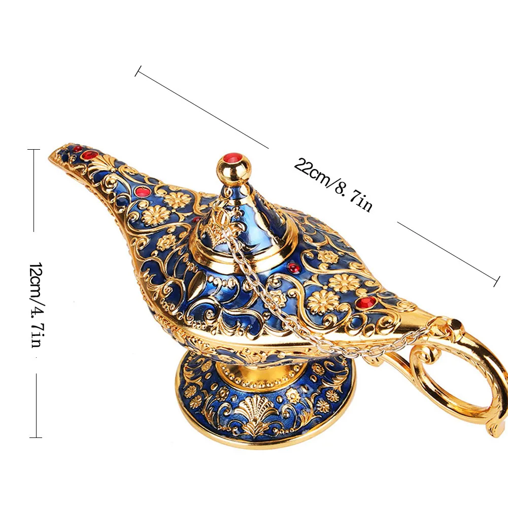 Aladdin Lamp Traditional Hollow Out Fairy Tale Magic Aladdin Wishing Genie Lamp Tea Pot Retro Home Decoration Accessories
Aladdin Lamp Traditional Hollow Out Fairy Tale Magic Aladdin Wishing Genie Lamp Tea Pot Retro Home Decoration Accessories