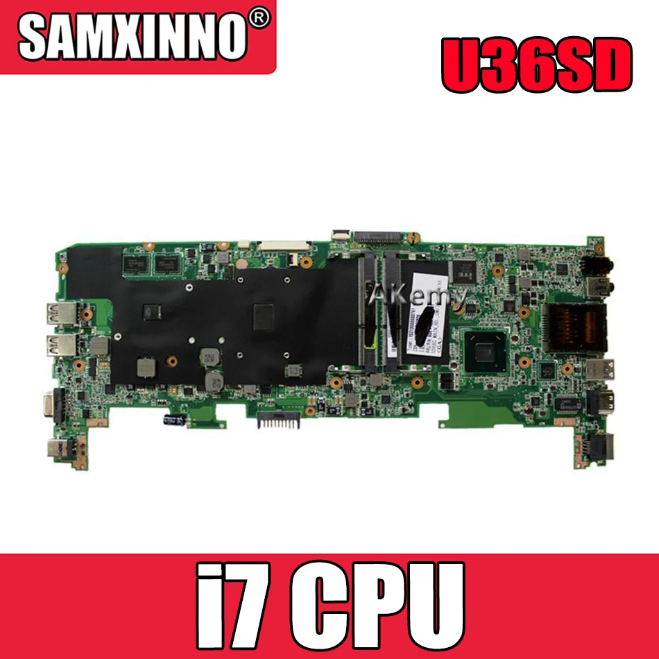 Akemy U36SD Motherboard For ASUS U36S U36SG U44SG laptop motherboard REV 2.1 Mainboard DDR3 Tested OK W/ i7 CPU
Akemy U36SD Motherboard For ASUS U36S U36SG U44SG laptop motherboard REV 2.1 Mainboard DDR3 Tested OK W/ i7 CPU