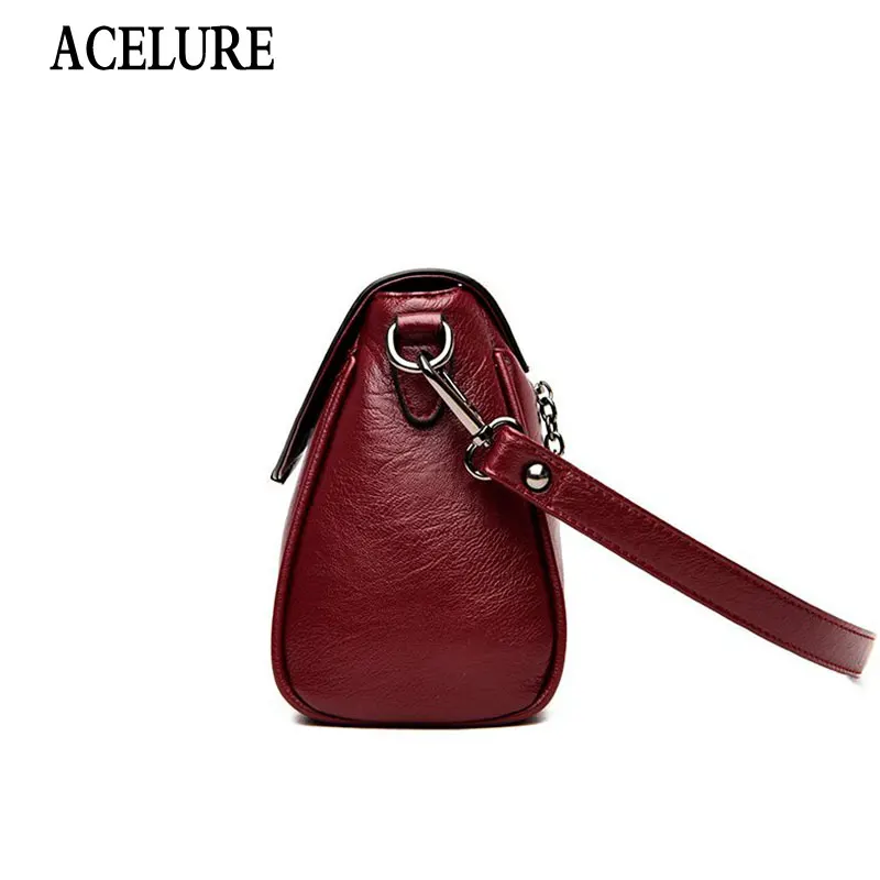 ACELURE Female Simple Fashion Bags Red PU Leather Women Small Shoulder Bags Zipper Cover High Capacity Purse Crossbody Bags 
ACELURE Female Simple Fashion Bags Red PU Leather Women Small Shoulder Bags Zipper Cover High Capacity Purse Crossbody Bags