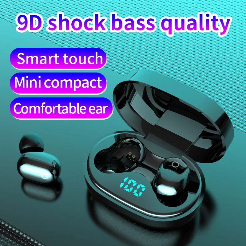HAIWEIYIN J15 touch Bluetooth earphone wireless double ear mini invisible earphone digital power display screen sports bass
HAIWEIYIN J15 touch Bluetooth earphone wireless double ear mini invisible earphone digital power display screen sports bass