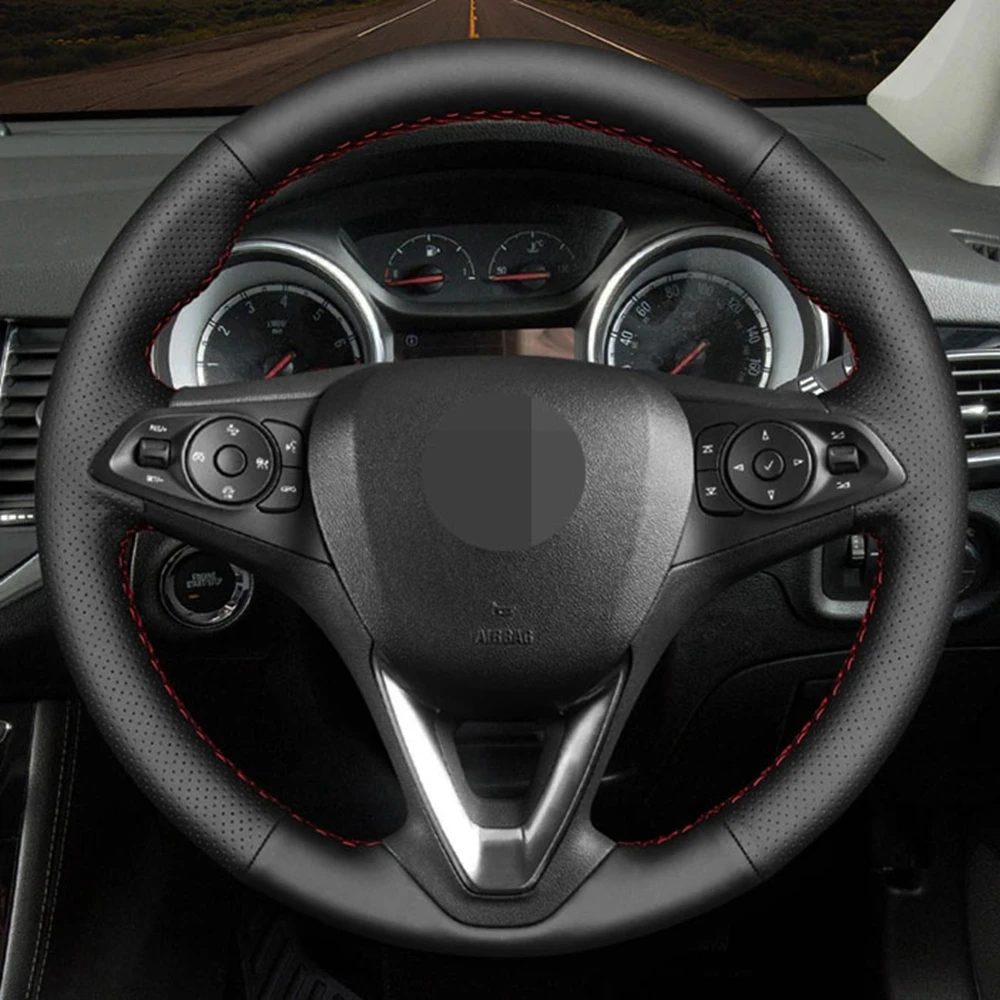 DIY Black Non-slip Genuine Leather Car Steering Wheel Cover For Opel Astra K Corsa E Karl Crossland X Grandland Insignia Zafira
DIY Black Non-slip Genuine Leather Car Steering Wheel Cover For Opel Astra K Corsa E Karl Crossland X Grandland Insignia Zafira