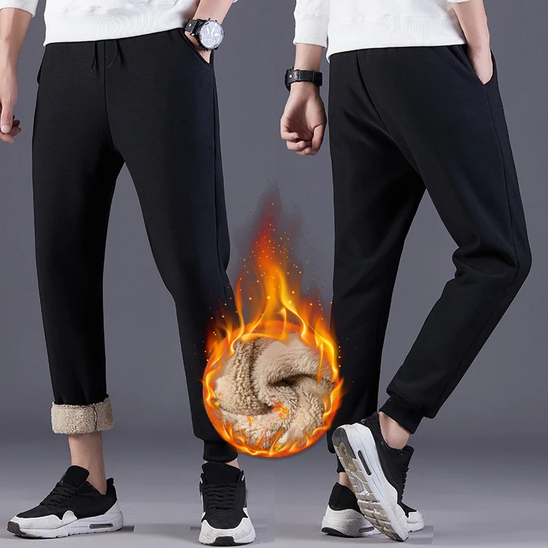 New Men's Thermal Fleece Pockets Pants Thickened Lined Casual Sports Trousers Winter Keep Warm Pants Fashion Comfortble Trousers
New Men's Thermal Fleece Pockets Pants Thickened Lined Casual Sports Trousers Winter Keep Warm Pants Fashion Comfortble Trousers