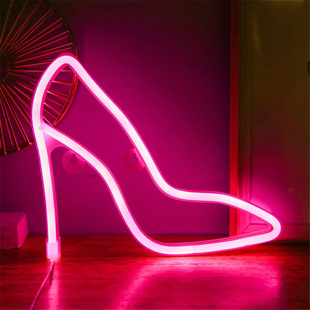 Led Neon Sign Light Shoe Shape Night Lamp Home Party Wedding Decoration Wall Word Poster Background Decor Photography Prop
Led Neon Sign Light Shoe Shape Night Lamp Home Party Wedding Decoration Wall Word Poster Background Decor Photography Prop