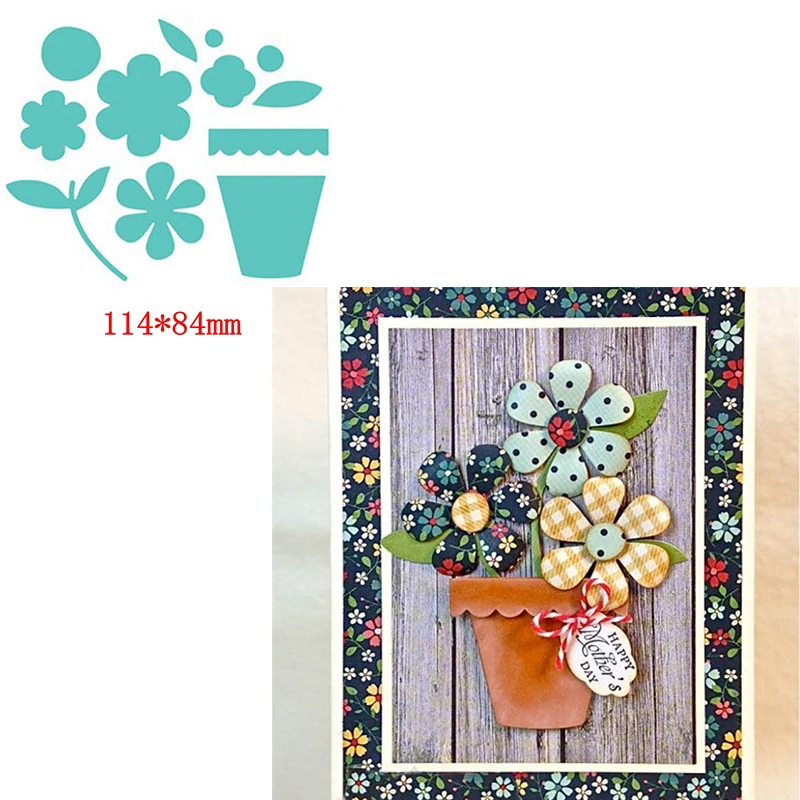 Exquisite Flower Pot Suit Lovely Flower Blooming Plant Metal Cutting Dies For DIY Scrapbooking Paper Cards Crafts Dies New 2019
Exquisite Flower Pot Suit Lovely Flower Blooming Plant Metal Cutting Dies For DIY Scrapbooking Paper Cards Crafts Dies New 2019