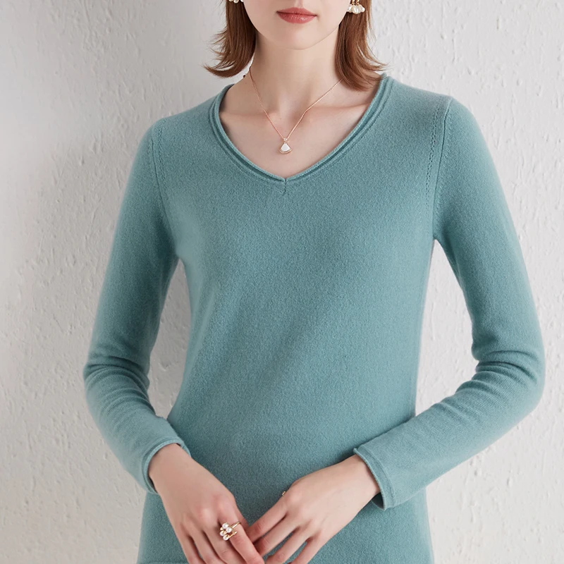 Lafarvie Winter Wool Blends Knit Sweater Women Tops V Neck Long Sleeve Fashion Slim Female Pullover High Quality Jumper Clothe
Lafarvie Winter Wool Blends Knit Sweater Women Tops V Neck Long Sleeve Fashion Slim Female Pullover High Quality Jumper Clothe