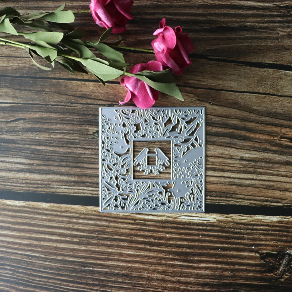 Square Frame Bird Metal Cutting Dies Stencils for DIY Scrapbooking Photo Album Stamps Decorative Embossing DIY Paper
Square Frame Bird Metal Cutting Dies Stencils for DIY Scrapbooking Photo Album Stamps Decorative Embossing DIY Paper