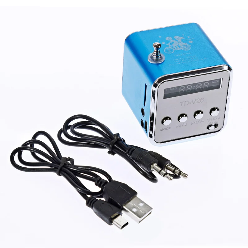 Mini TD-V26 Digital FM Radio Speaker Portable FM Radio Receiver With LCD Stereo Loudspeaker Support Micro TF Card A2
Mini TD-V26 Digital FM Radio Speaker Portable FM Radio Receiver With LCD Stereo Loudspeaker Support Micro TF Card A2