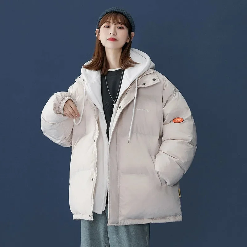 2021fake Two Down Cotton Jacket Women New Winter Student Cotton Parkas Coat Oversize Loose Cotton Jackets Womens Hooded Outwear
2021fake Two Down Cotton Jacket Women New Winter Student Cotton Parkas Coat Oversize Loose Cotton Jackets Womens Hooded Outwear