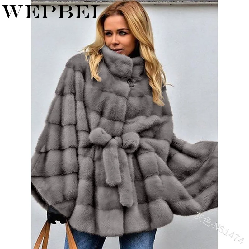WEPBEL Women's Winter Faux Fur Evening Dress Coat Elegant Furry Thick Warm Jacket Fake Fur Party Cardigan Coat
WEPBEL Women's Winter Faux Fur Evening Dress Coat Elegant Furry Thick Warm Jacket Fake Fur Party Cardigan Coat