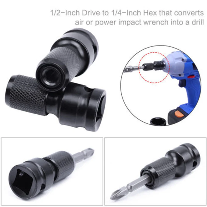 Wrench Socket Adapter Impact Drill Spanner Driver Converter 1/2 Inch Square To 1/4 Inch Hex Ratchet Socket Mechanics Carpenters
Wrench Socket Adapter Impact Drill Spanner Driver Converter 1/2 Inch Square To 1/4 Inch Hex Ratchet Socket Mechanics Carpenters