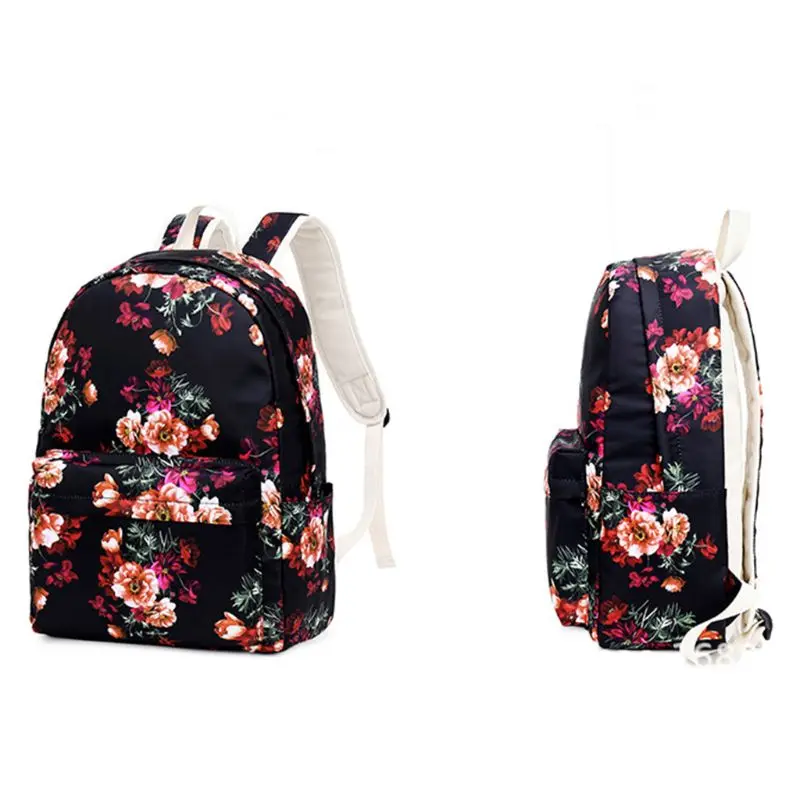 3pcs Floral School Backpack Nylon Laptop Daypack Teenage Schoolbag Bookbag Lunch Bag Pencil Case Purse Set for Women Girls
3pcs Floral School Backpack Nylon Laptop Daypack Teenage Schoolbag Bookbag Lunch Bag Pencil Case Purse Set for Women Girls
