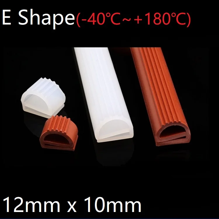 E Shape Seal Strip 12mm x 10mm Soft Silicone Rubber Car Sealing Bar Oven Freezer Door Steaming Machine Weatherstrip Red White
E Shape Seal Strip 12mm x 10mm Soft Silicone Rubber Car Sealing Bar Oven Freezer Door Steaming Machine Weatherstrip Red White