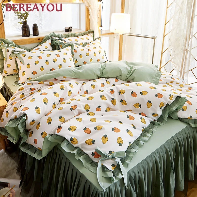 Luxury Bedding Sets Comfortable Bedding 4pcs Duvet Cover For Kids room Bed Skirt Pillowcase Nordic Style Bed Set King Queen size
Luxury Bedding Sets Comfortable Bedding 4pcs Duvet Cover For Kids room Bed Skirt Pillowcase Nordic Style Bed Set King Queen size