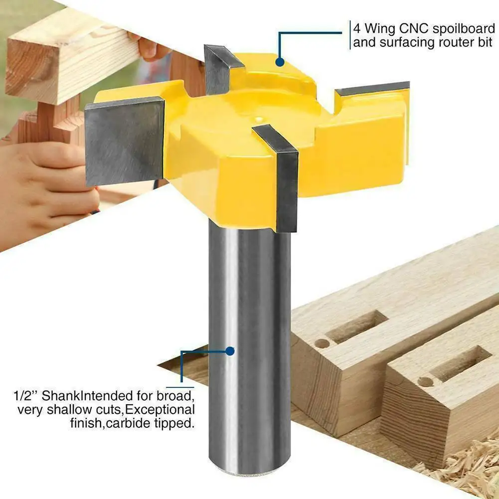 1PC 1/2" Shank Milling Cutter Wood Carving CNC Carbide Surfacing Router Bits Slab Flattening Planing Bit Wood
1PC 1/2" Shank Milling Cutter Wood Carving CNC Carbide Surfacing Router Bits Slab Flattening Planing Bit Wood