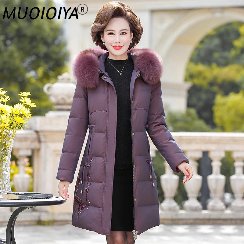 2022 Winter Woman Jacket Fox Fur Collar Down Coat Ladies New Long Warm Parkas Famale Clothes Elegant Blouson Femme SQQ519
2022 Winter Woman Jacket Fox Fur Collar Down Coat Ladies New Long Warm Parkas Famale Clothes Elegant Blouson Femme SQQ519